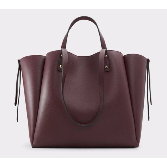 NWT~ALDO Bordeaux Supple Large & Roomy Tote Bag~ - Picture 1 of 7